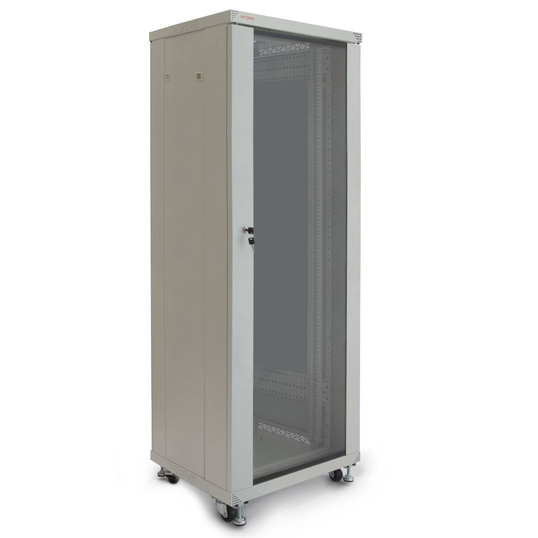 Armario rack 19' de pie 42U 600x600x2000mm blanco MobiRack DIY desmontado