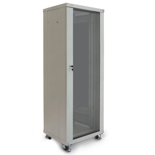 Armario rack 19' de pie 42U 600x600x2000mm blanco MobiRack DIY desmontado
