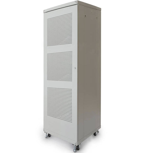 Armario rack 19' de pie 42U 600x600x2000mm blanco MobiRack DIY desmontado