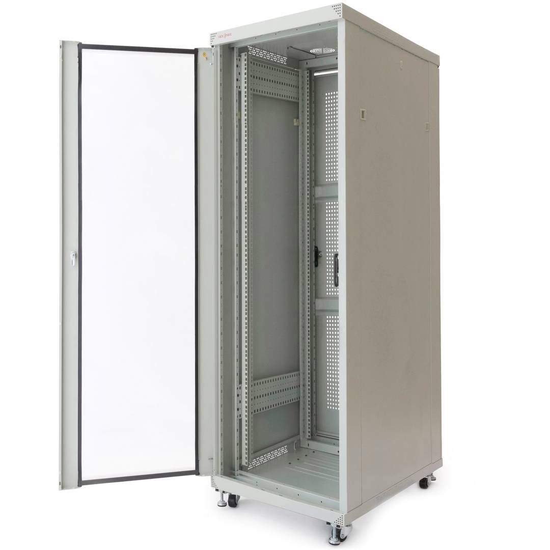 Armario rack 19' de pie 42U 600x1000x2000mm blanco MobiRack de RackMatic