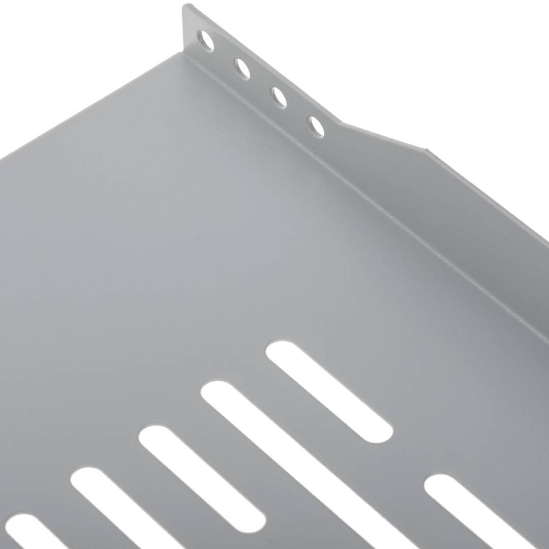 Bandeja rack 19' de fijación frontal de 1U y profundidad 250 mm blanco