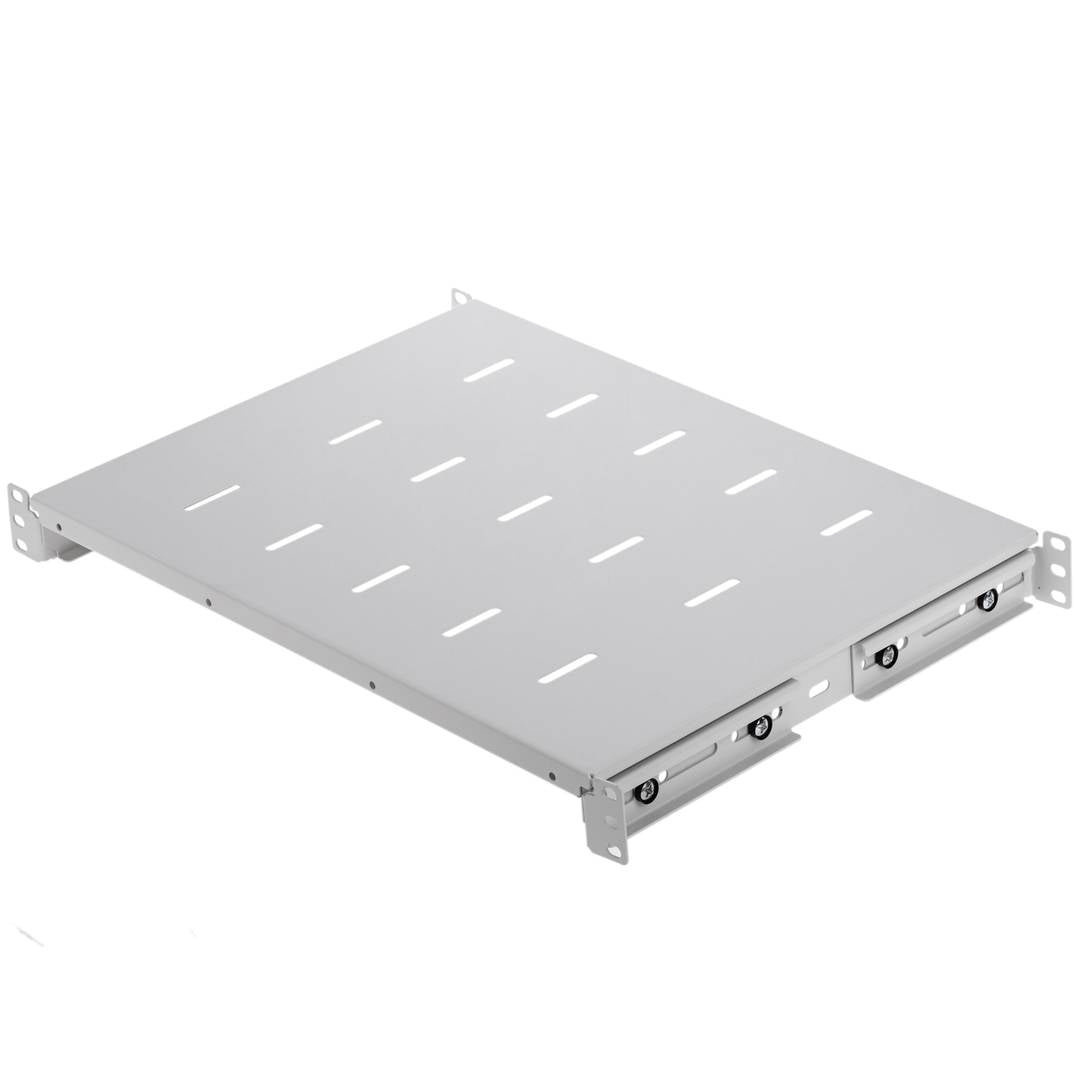 Bandeja rack 19' 1U 350mm ajustable en profundidad 350-480mm blanco