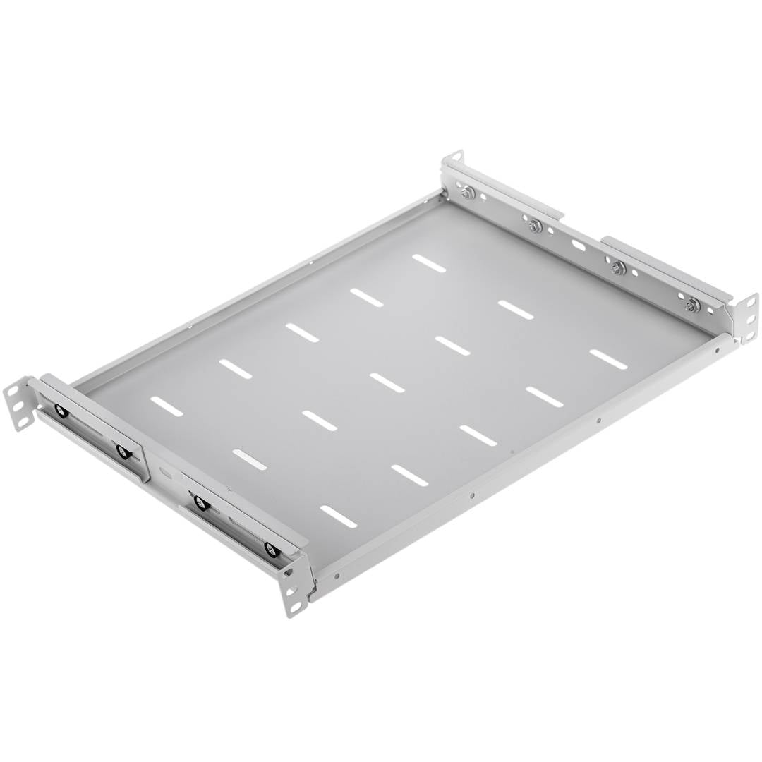 Bandeja rack 19' 1U 350mm ajustable en profundidad 350-480mm blanco