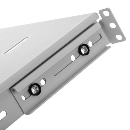 Bandeja rack 19' 1U 350mm ajustable en profundidad 350-480mm blanco