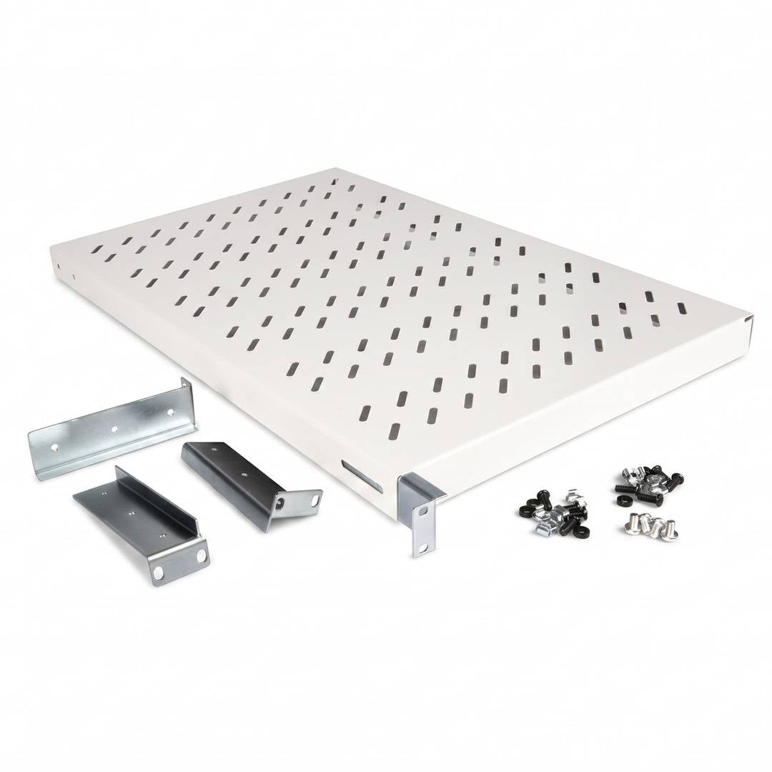 Bandeja rack 19' 1U 700mm ajustable en profundidad 700-900mm blanco