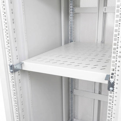 Bandeja rack 19' 1U 700mm ajustable en profundidad 700-900mm blanco
