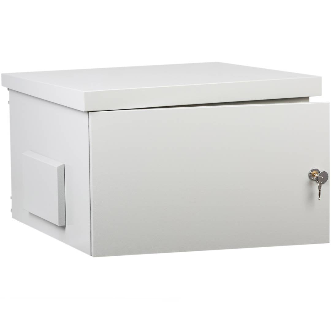 Armario rack 19' para exterior IP55 de 12U en acero inoxidable blanco SOHORack GO 600x600x681 mm