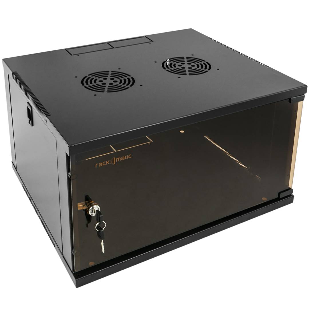 Armario rack 19' mural de 6U negro SOHOrack 540x450x312 mm