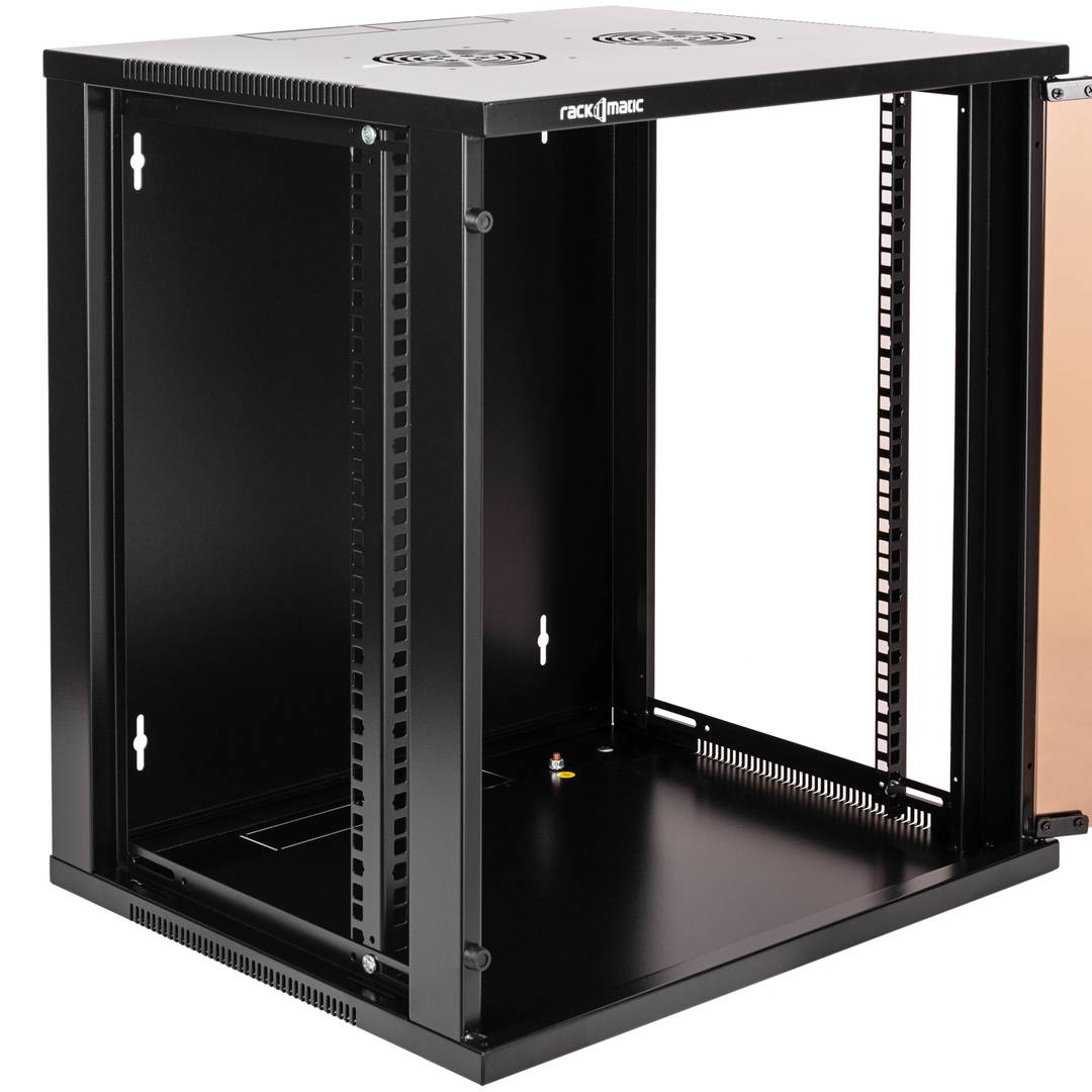 Armario rack 19' mural de 12U negro SOHOrack 540x450x584 mm