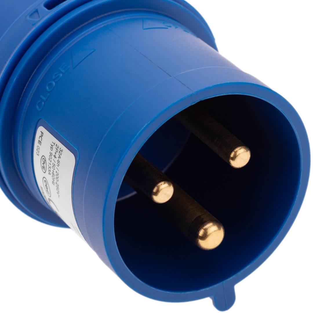 Base de enchufe industrial CETAC macho 2P+T 32A 250V IP44 aérea