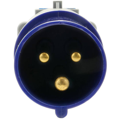 Enchufe industrial Adaptador CETAC macho a SCHUKO hembra 2P+T 16A 250V IP44 IEC-60309