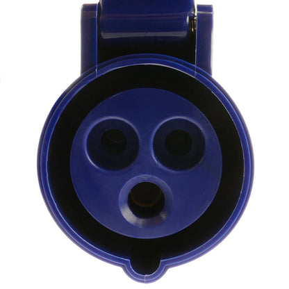 Enchufe industrial Adaptador CETAC macho a CETAC hembra 2P+T 16A 230V IP44 IEC-60309 cable 1m