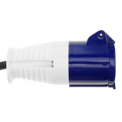 Enchufe industrial Adaptador CETAC macho a CETAC hembra 2P+T 16A 230V IP44 IEC-60309 cable 1m