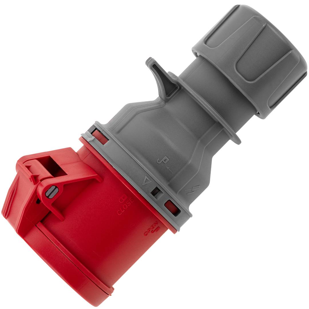 Base de enchufe industrial CETAC hembra 3P+T 32A 380V IP44 aérea