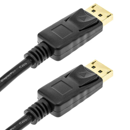 Cable Displayport 1080p FullHD para transmisión de audio y vídeo digital de 1 m color negro
