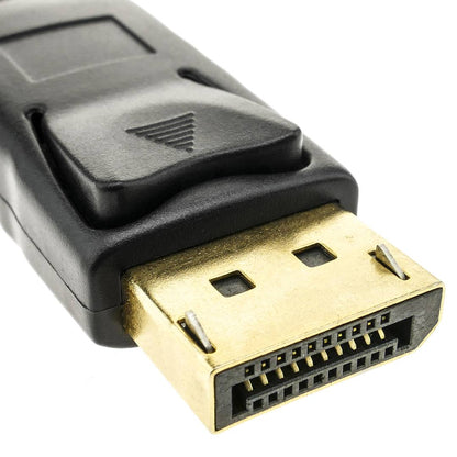 Cable Displayport 1080p FullHD para transmisión de audio y vídeo digital de 1 m color negro