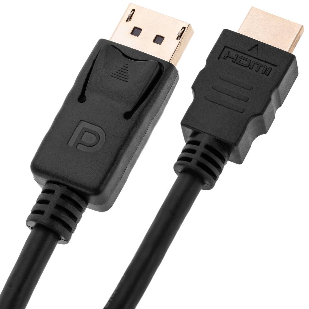 Cable DisplayPort macho a HDMI macho 1m