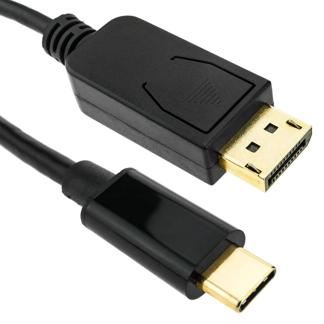 Cable USB 3.1 C macho a DisplayPort macho  Conversor de vídeo 4K Ultra HD 60Hz C20CH 1.8m