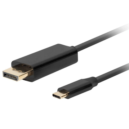 Cable USB tipo C macho a DisplayPort macho de 1 m de Lanberg CA-CMDP-10CU-0010-BK