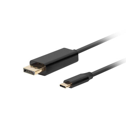 Cable USB tipo C macho a DisplayPort macho de 1 m de Lanberg CA-CMDP-10CU-0010-BK