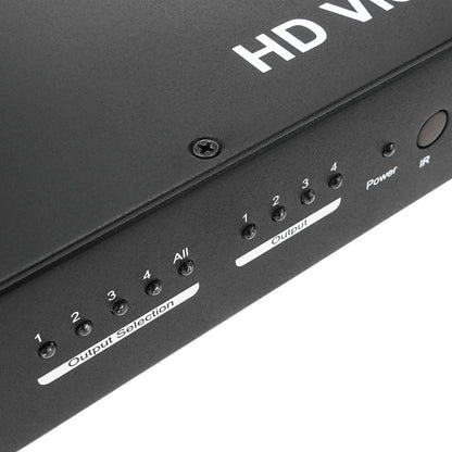 Videowall matriz de vídeo de 4 pantallas 2x2 1x4 4x1 HDMI CVBS VGA USB ampliable