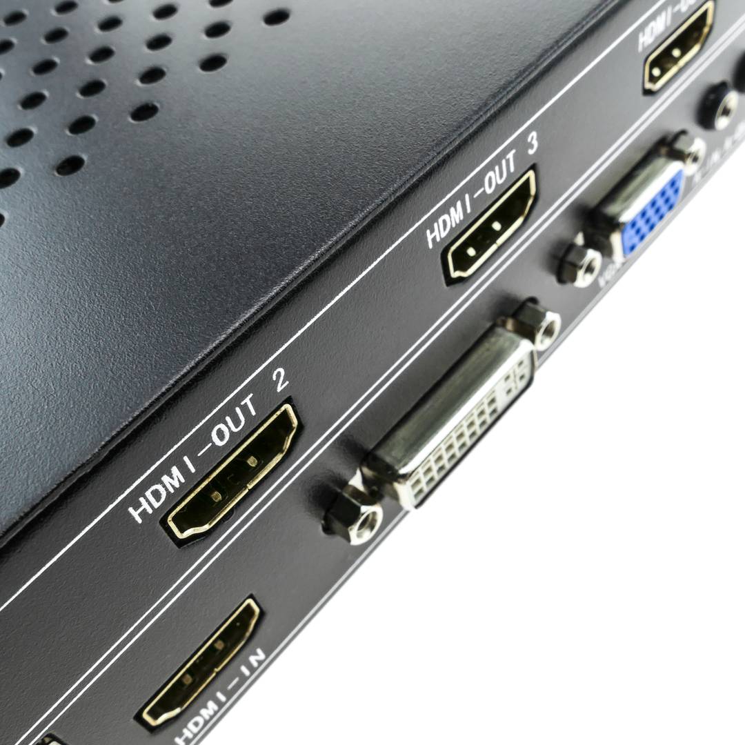 Videowall matriz de vídeo de 9 pantallas 3x3 HDMI DVI CVBS VGA