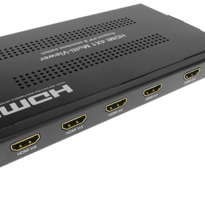 Conmutador de vídeo HDMI 4x1 con multipantalla simultánea
